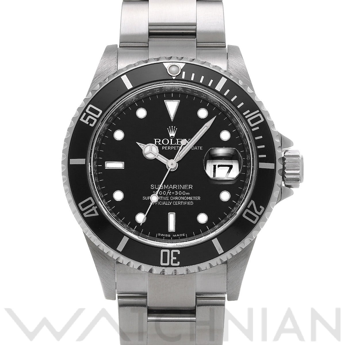 ロレックス サブマリーナ デイト 16610 ブラック メンズ 時計 【中古】【wristwatch】