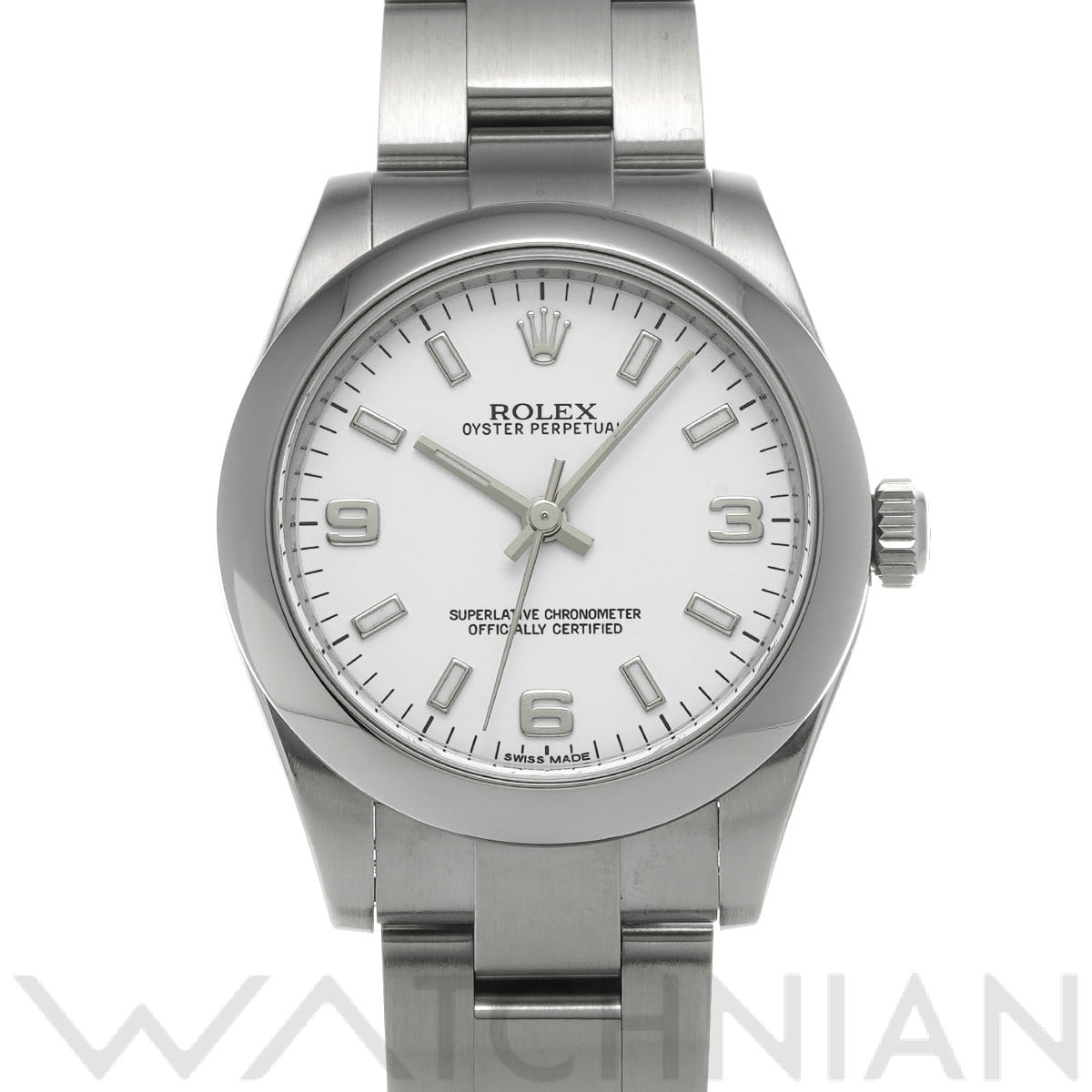 ロレックス オイスターパーペチュアル 31 177200 ホワイト ユニセックス 時計 【中古】【wristwatch】