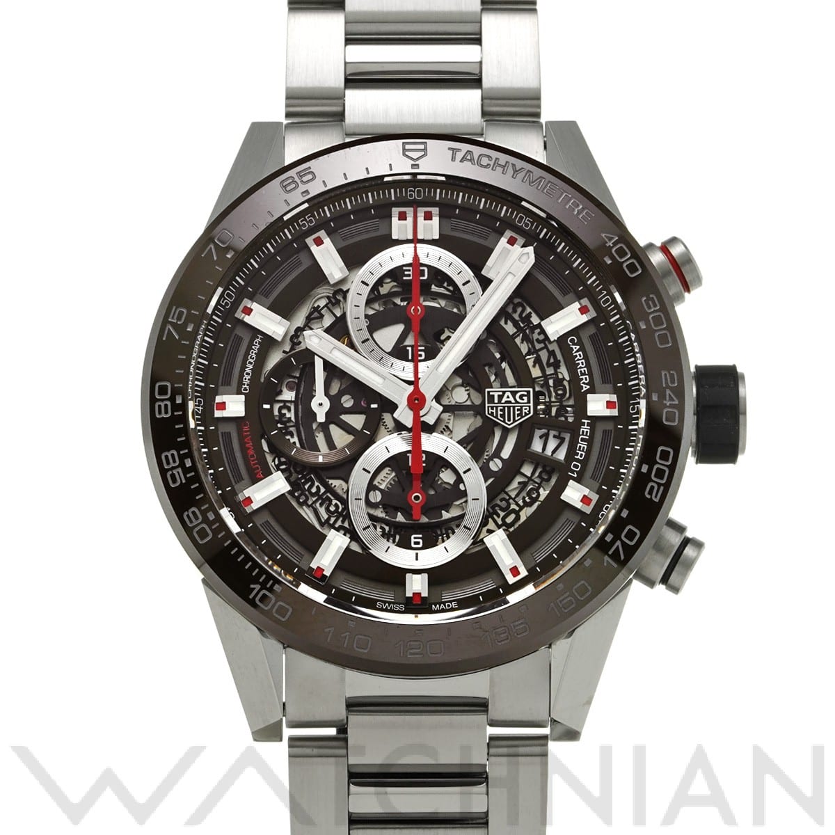 タグ ホイヤー / TAG HEUER カレラ キャリバーホイヤー01 クロノグラフ CAR201U.BA0766 ブラウン メンズ 時計 【中古】【wristwatch】