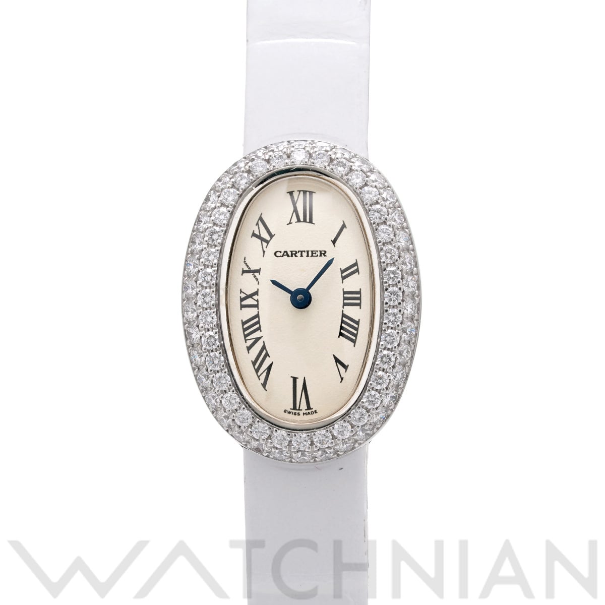 カルティエ ミニベニュワール WB509531 アイボリー レディース 時計 【中古】【wristwatch】