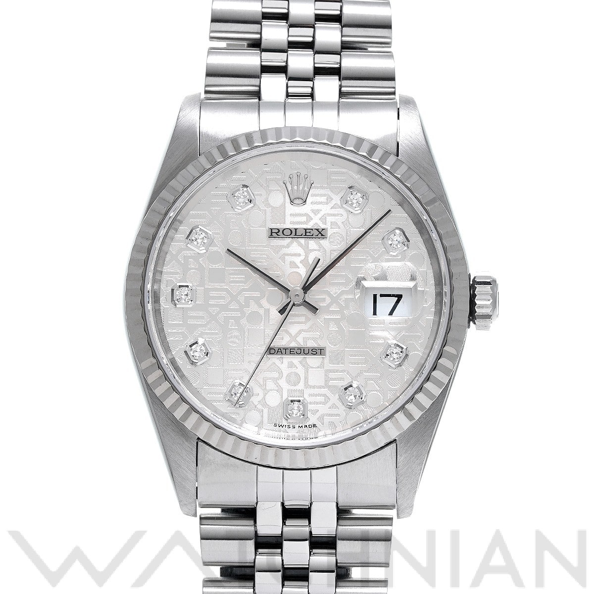 ロレックス デイトジャスト 16234G シルバーコンピュータ/ダイヤモンド メンズ 時計 【中古】【wristwatch】