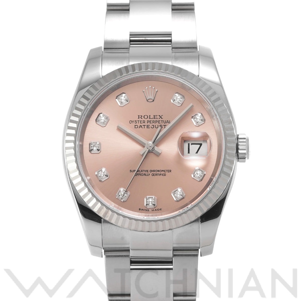 ロレックス デイトジャスト 36 116234G ピンク/ダイヤモンド メンズ 時計 【中古】【wristwatch】