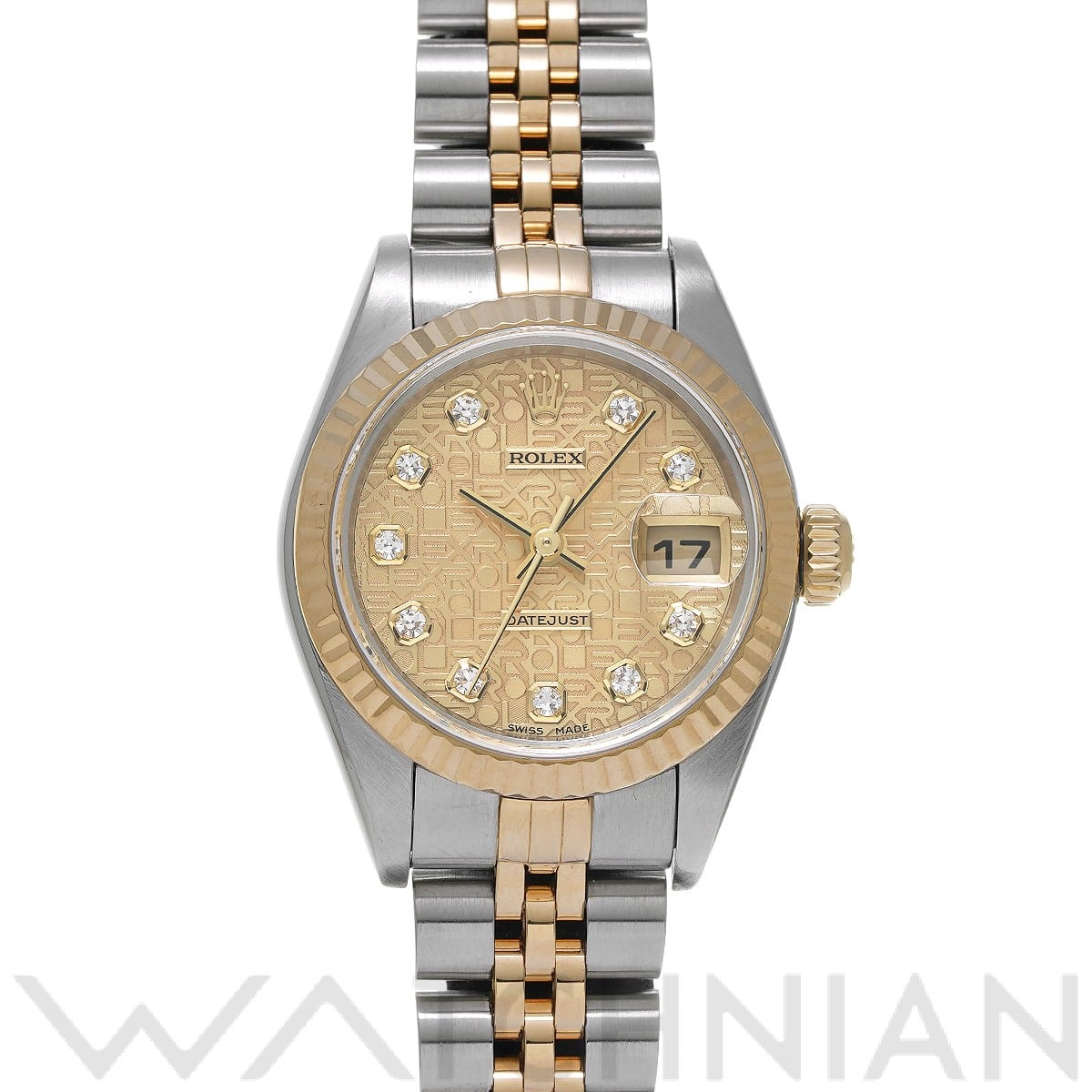 ロレックス デイトジャスト 79173G シャンパンコンピュータ/ダイヤモンド レディース 時計 【中古】【wristwatch】