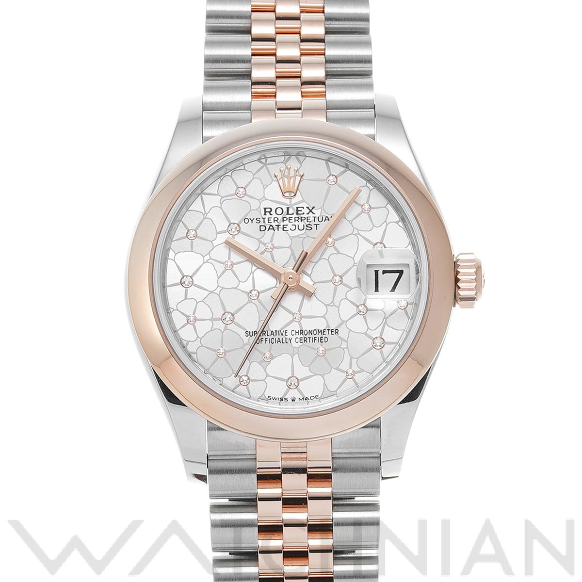 ロレックス デイトジャスト 31 278241 シルバー フローラルモチーフ/ダイヤモンド ユニセックス 時計 【中古】【wristwatch】