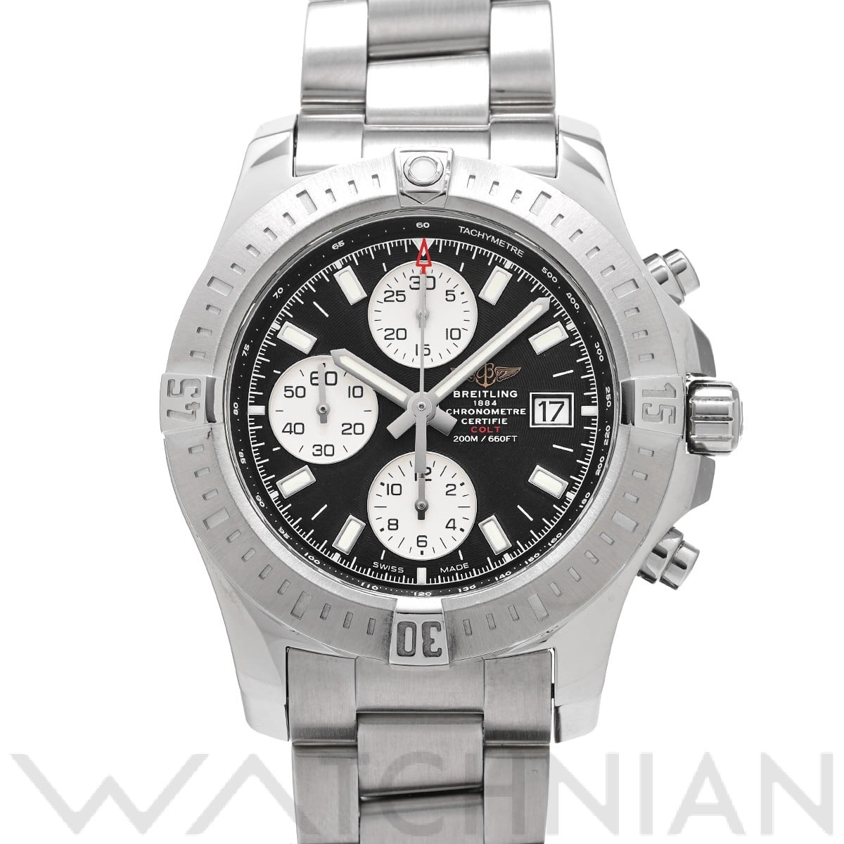 ブライトリング コルト クロノグラフ オートマチック A1338811/BD83 ブラック/シルバー メンズ 時計 【中古】【wristwatch】