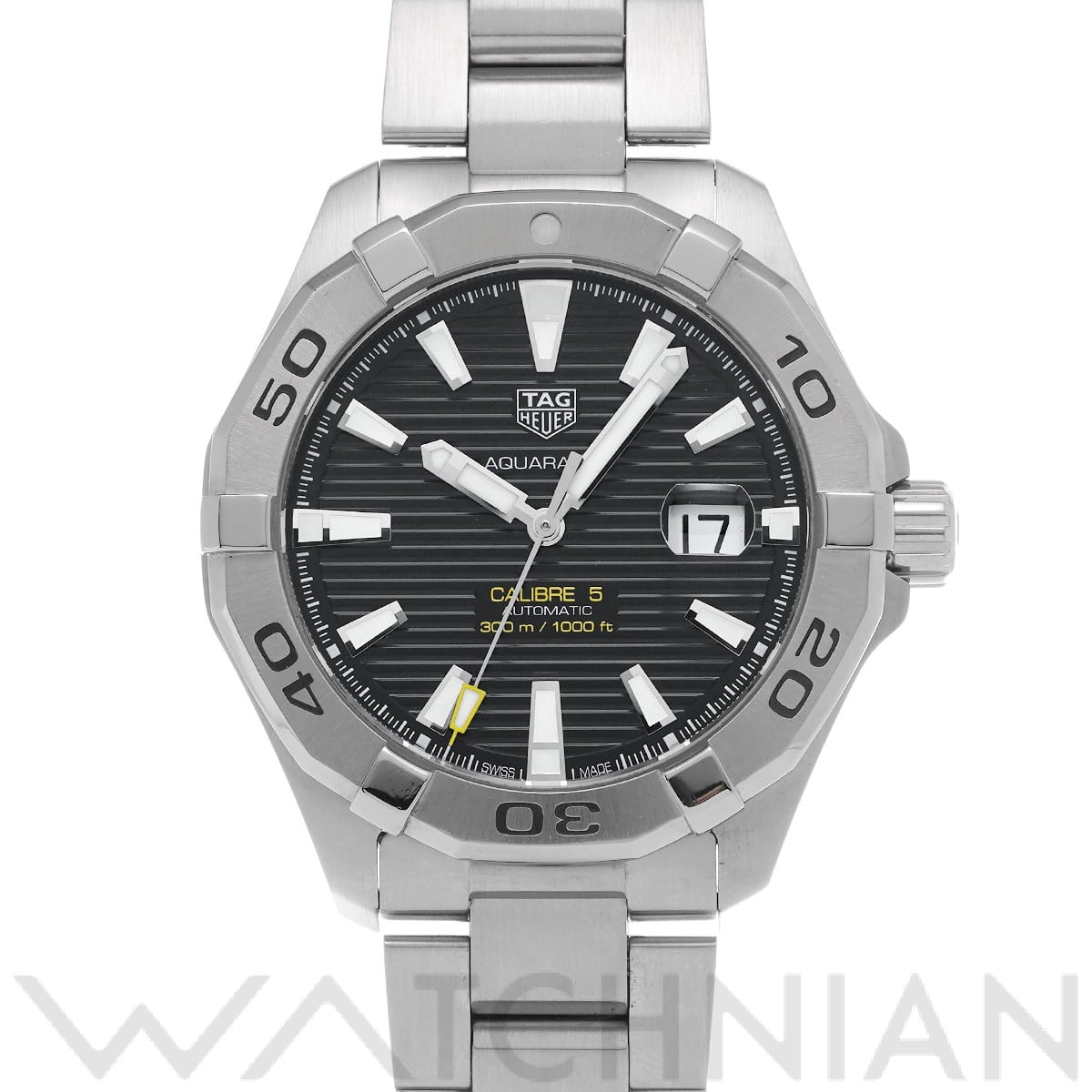 タグ ホイヤー アクアレーサー キャリバー5 WAY2010.BA0927 ブラック メンズ 時計 【中古】【wristwatch】