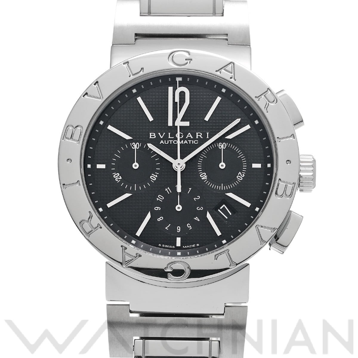 ブルガリ ブルガリブルガリ クロノグラフ BB42BSSDCH ブラック メンズ 時計 【中古】【wristwatch】