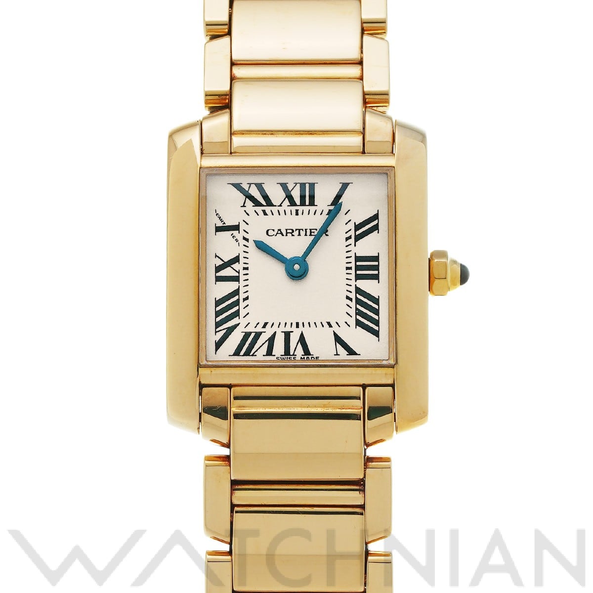 カルティエ タンク フランセーズ SM W50002N2 シルバー レディース 時計 【中古】【wristwatch】