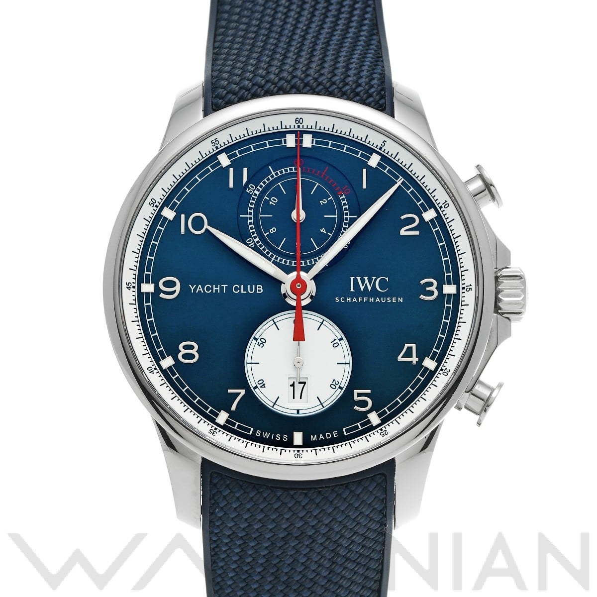 IWC ポルトギーゼ ヨットクラブ クロノグラフ オールバー・ブラウン IW390704 ブルー/ホワイト メンズ 時計 【中古】【wristwatch】