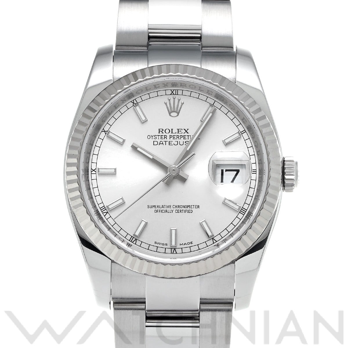 ロレックス デイトジャスト 36 116234 シルバー メンズ 時計 【中古】【wristwatch】