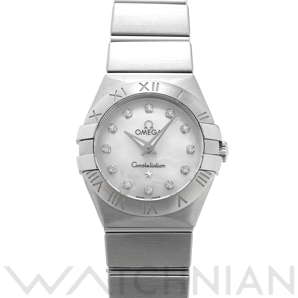 オメガ コンステレーション クォーツ 123.10.24.60.55.001 ホワイトシェル/ダイヤモンド レディース 時計 【中古】【wristwatch】