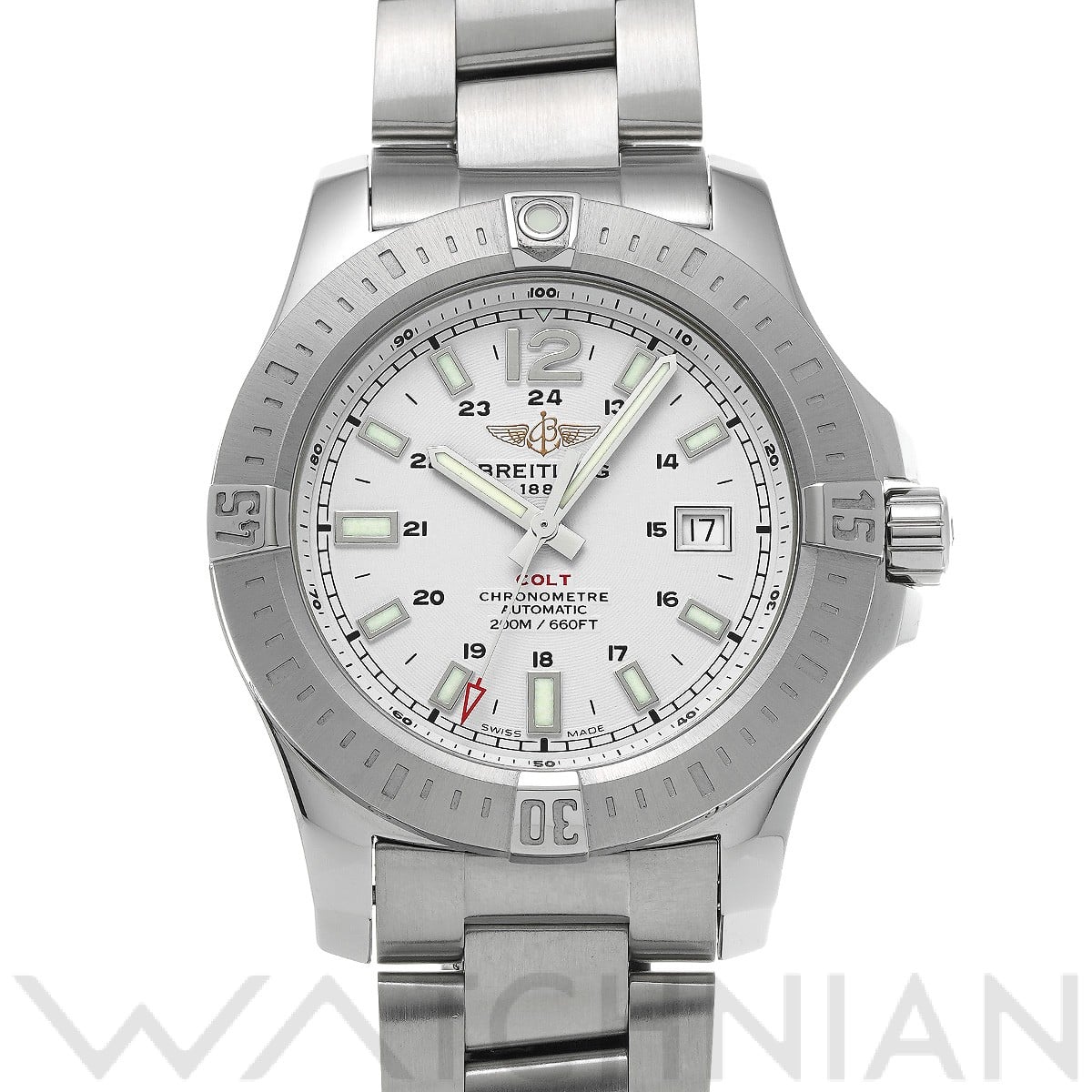ブライトリング / BREITLING コルト オートマチック A1738811/G791 ホワイト メンズ 時計 【中古】【wristwatch】
