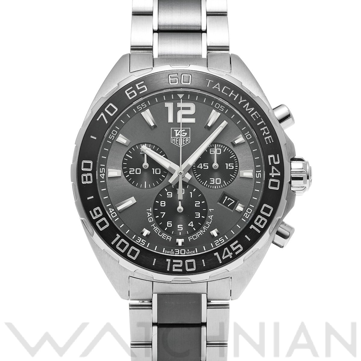 タグ ホイヤー / TAG HEUER フォーミュラ1 クォーツ クロノグラフ CAZ1111.BA0878 グレー/ブラック メンズ 時計 【中古】【wristwatch】