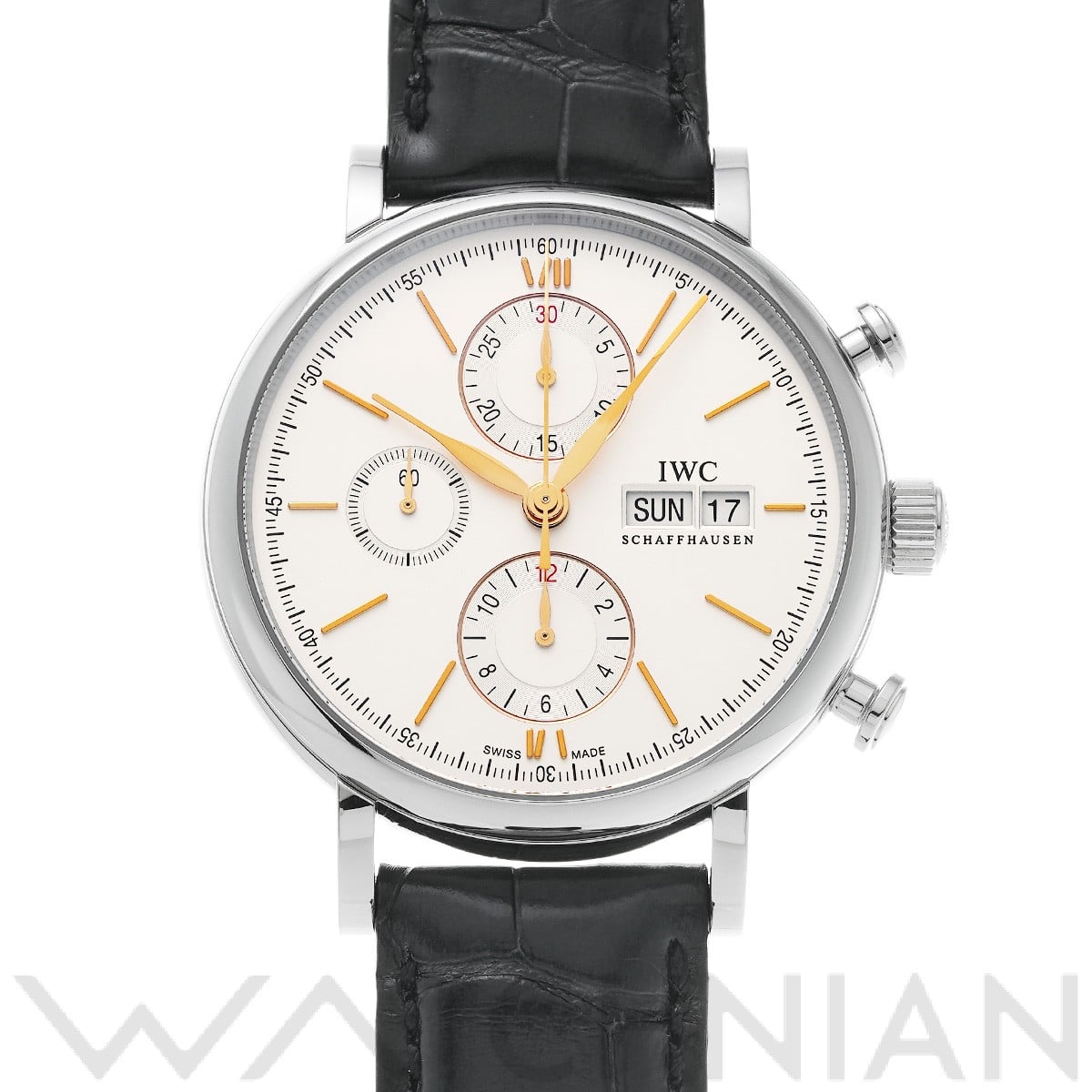 IWC ポートフィノ クロノグラフ IW391031 シルバー メンズ 時計 【中古】【wristwatch】