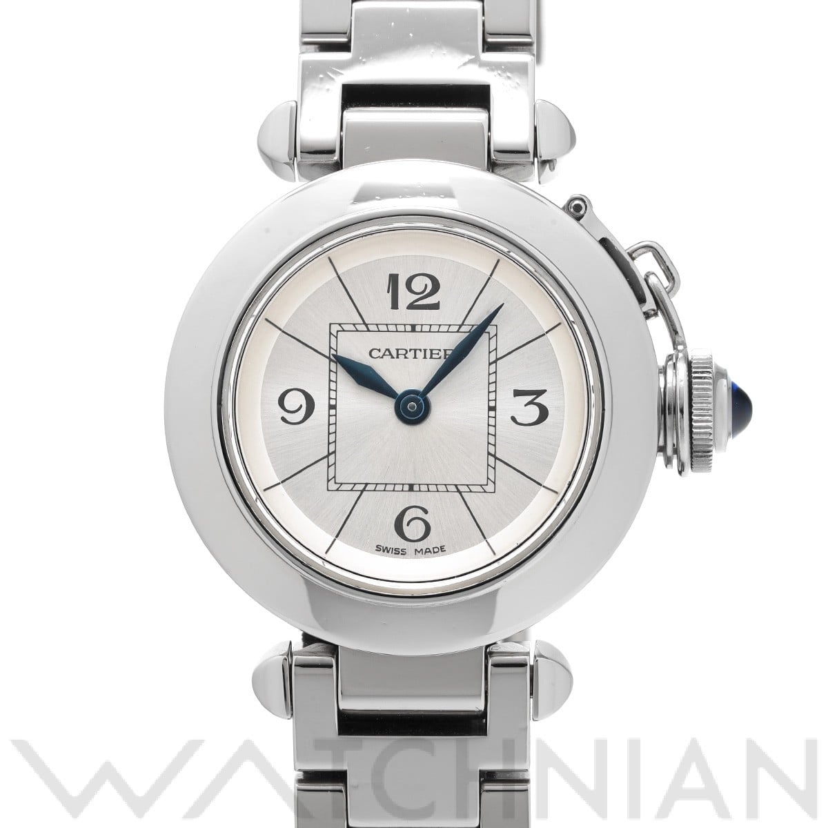 カルティエ ミスパシャ W3140007 シルバー レディース 時計 【中古】【wristwatch】