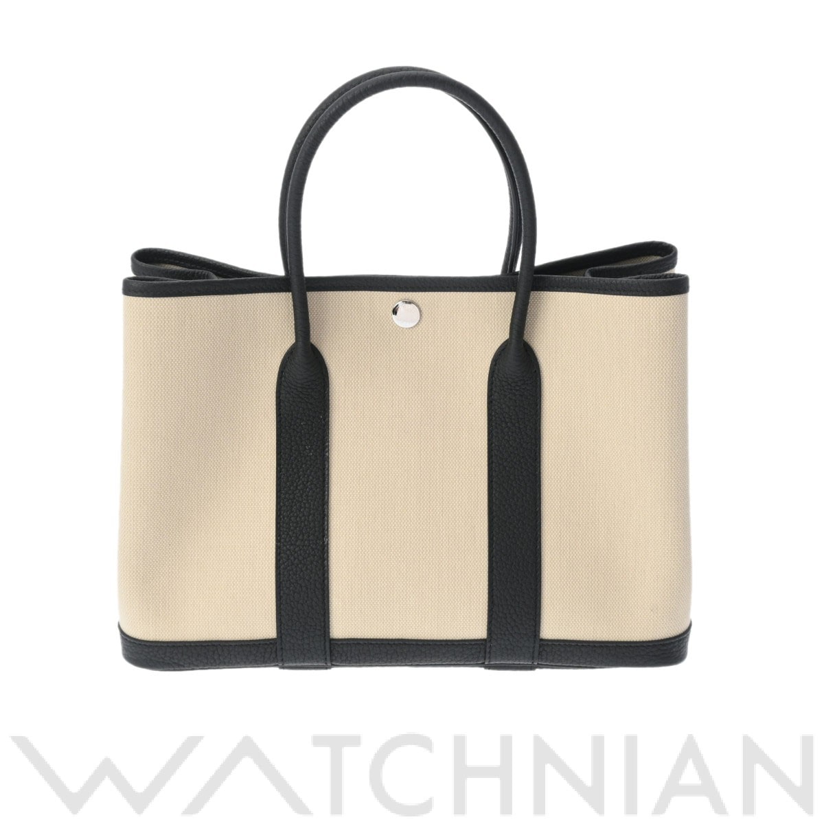 エルメス / HERMES ガーデンパーティ TPM ベージュ/ブラック/パラジウム金具 トワルオフィシエ/ネゴンダ レディース バッグ 【未使用】【bag】