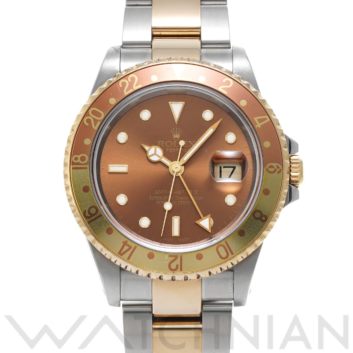 ロレックス GMTマスターII 16713 ブラウン メンズ 時計 【中古】【wristwatch】