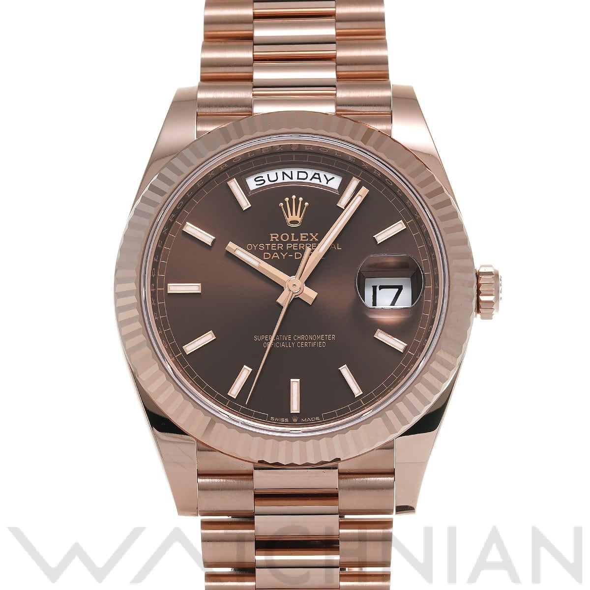 ロレックス デイデイト 40 228235 チョコレート メンズ 時計 【未使用】【wristwatch】