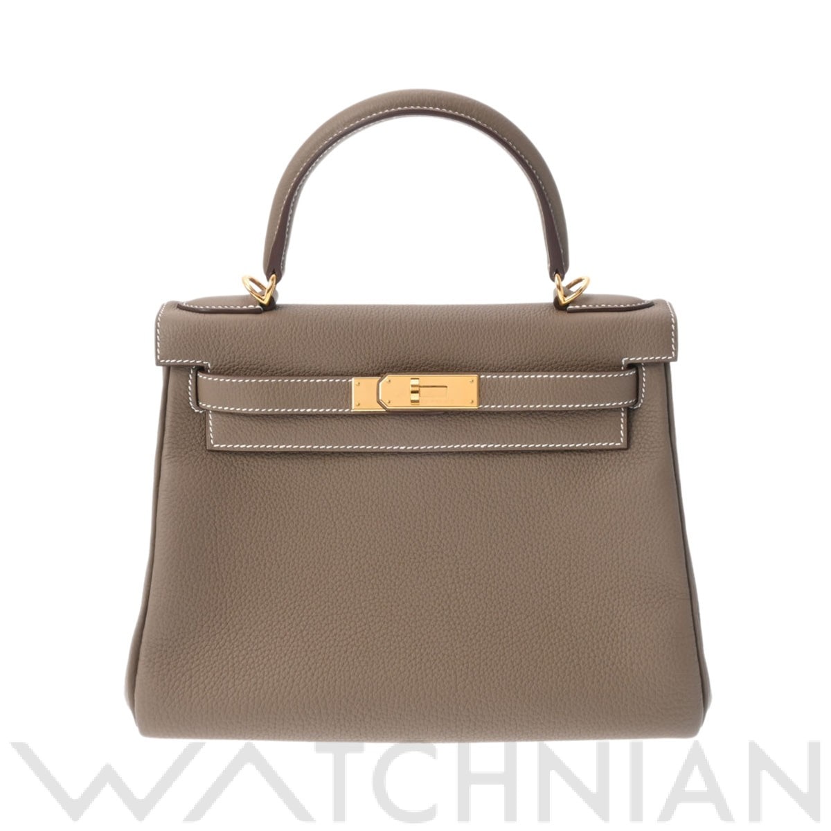 エルメス / HERMES ケリー 28 内縫い エトゥープ/ゴールド金具 トゴ レディース バッグ 【中古】【bag】