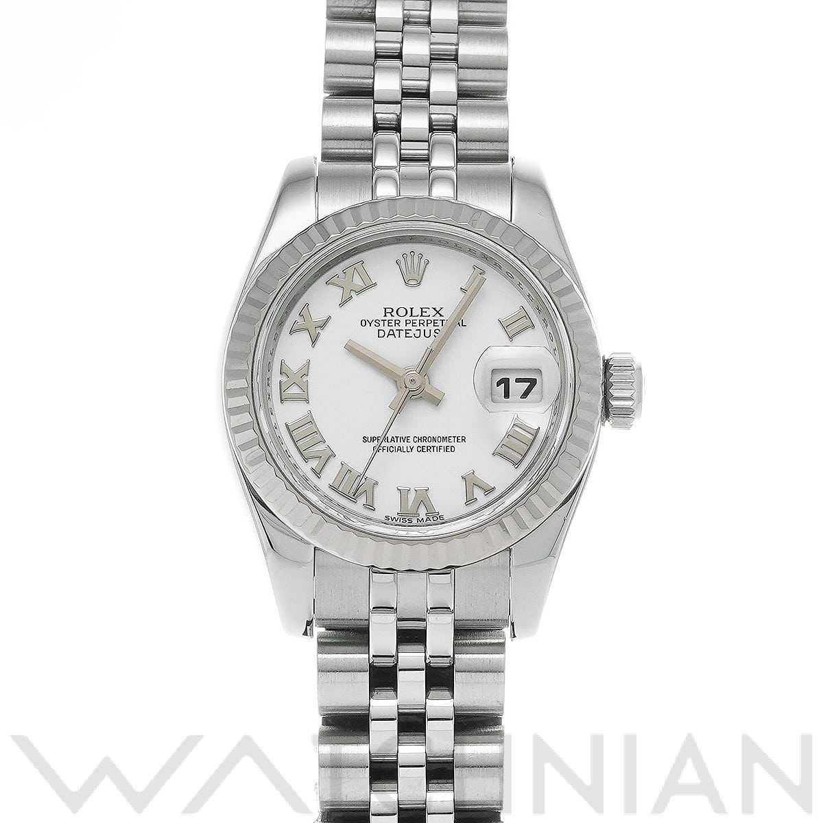 ロレックス レディ デイトジャスト 26 179174 ホワイト レディース 時計 【中古】【wristwatch】