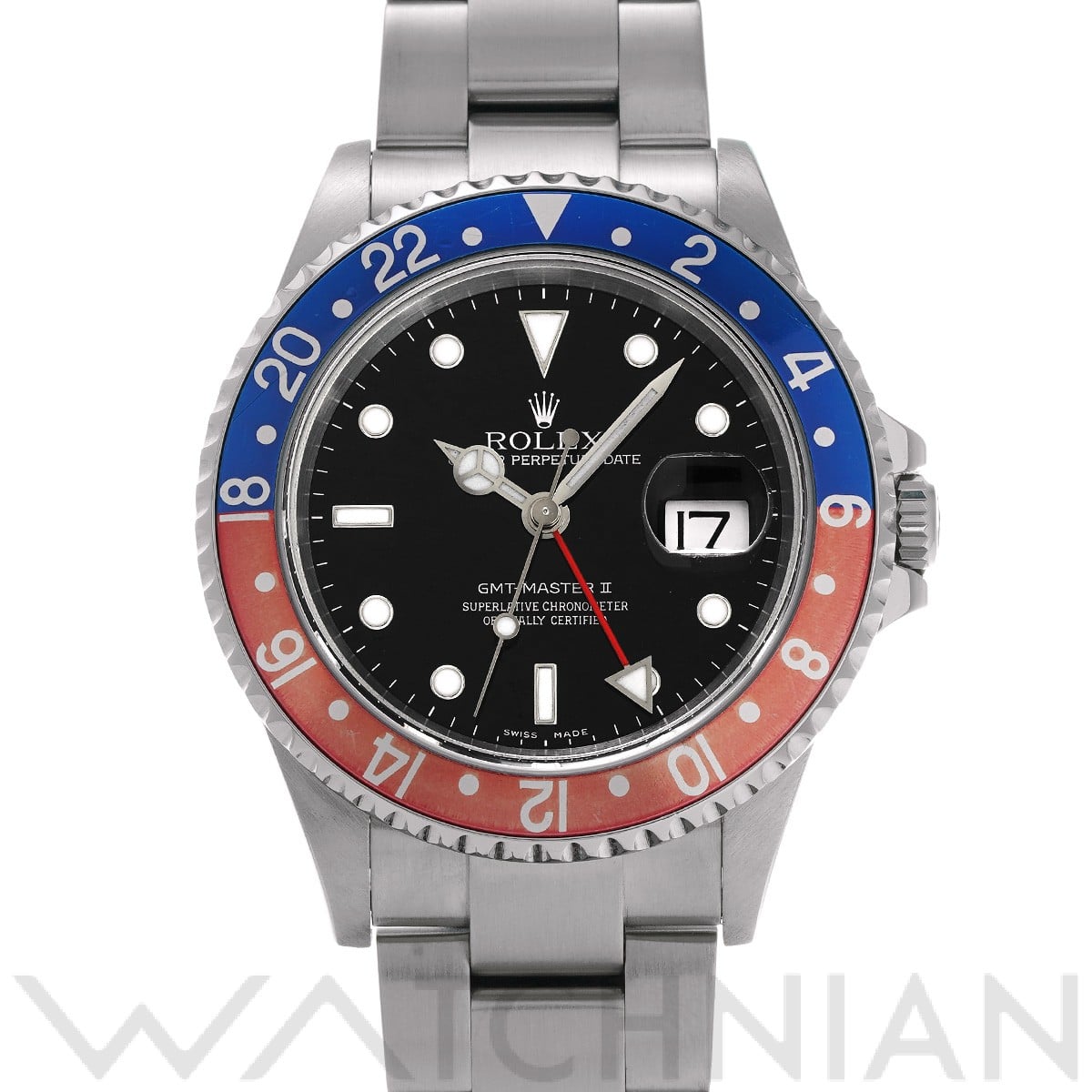 ロレックス GMTマスターII 16710 ブラック メンズ 時計 【中古】【wristwatch】