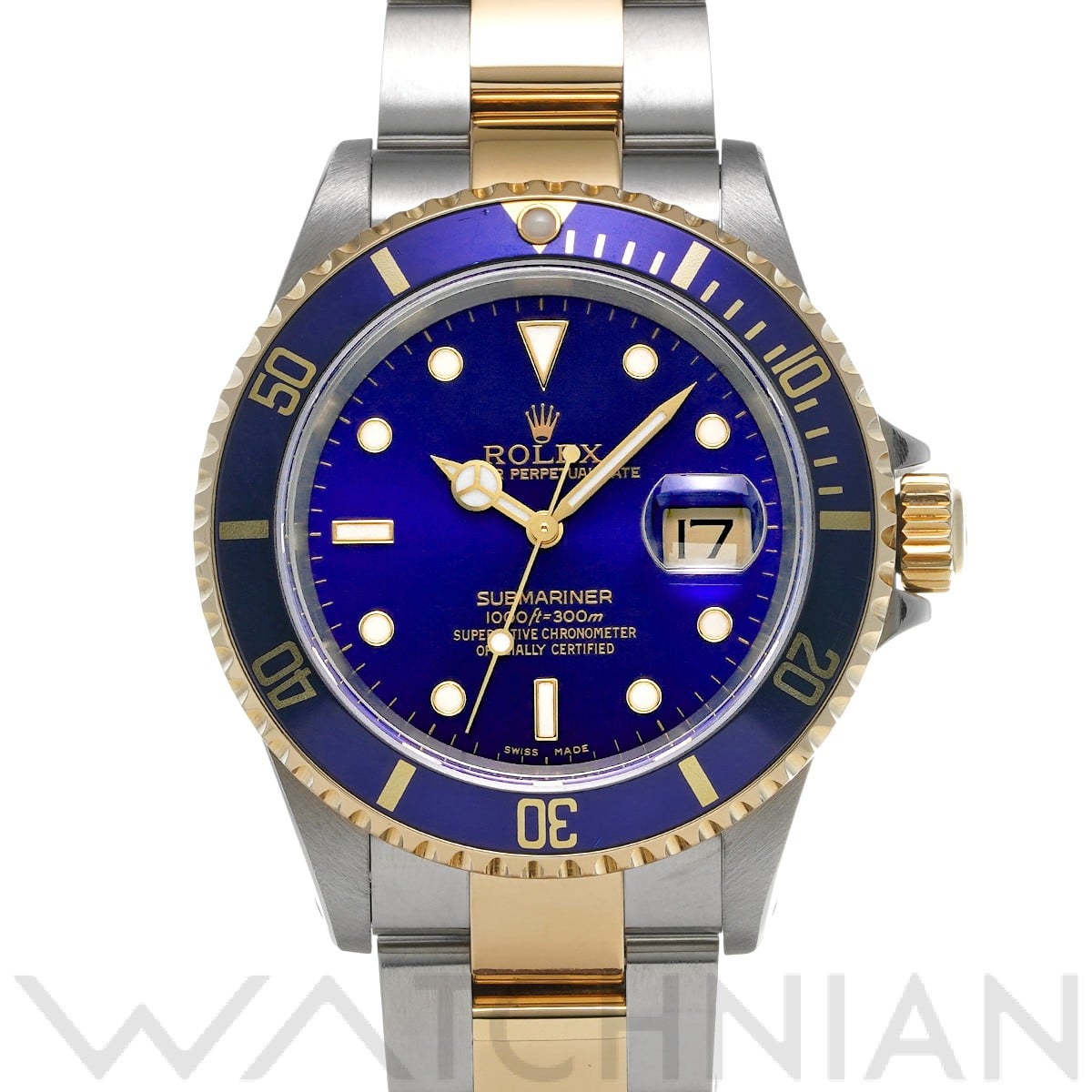 ロレックス サブマリーナ デイト 16613 ブルー メンズ 時計 【中古】【wristwatch】