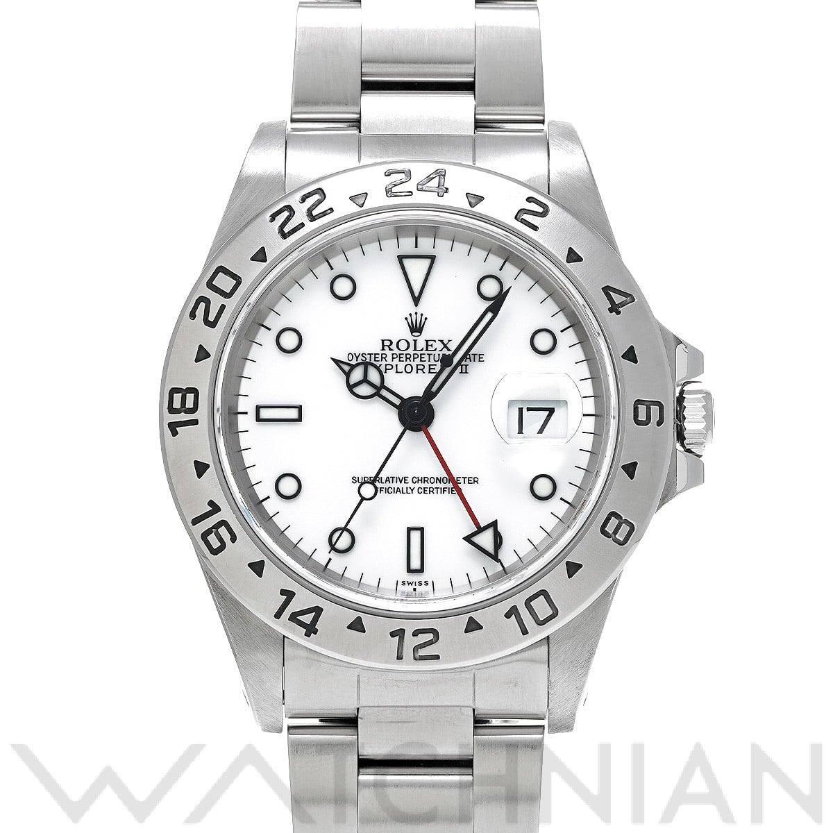 ロレックス エクスプローラーII 16570 ホワイト メンズ 時計 【中古】【wristwatch】
