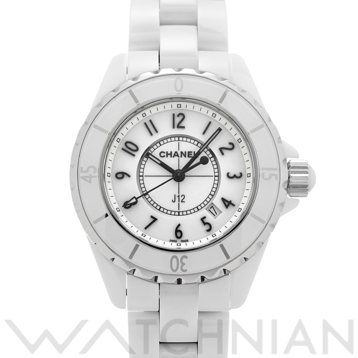 シャネル J12 33MM H0968 ホワイト レディース 時計 【中古】【wristwatch】