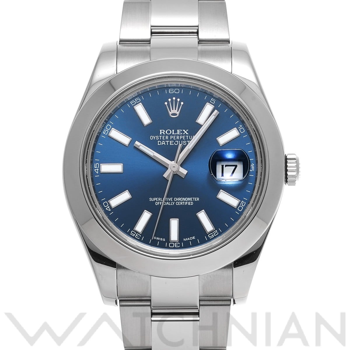 ロレックス デイトジャスト II 116300 ブルー メンズ 時計 【中古】【wristwatch】