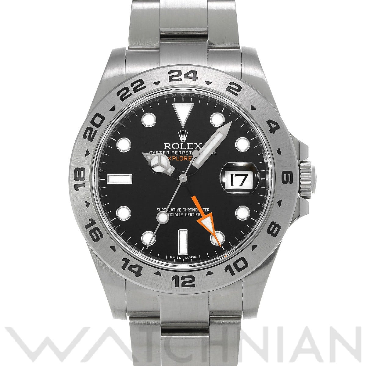 ロレックス エクスプローラーII 216570 ブラック メンズ 時計 【中古】【wristwatch】