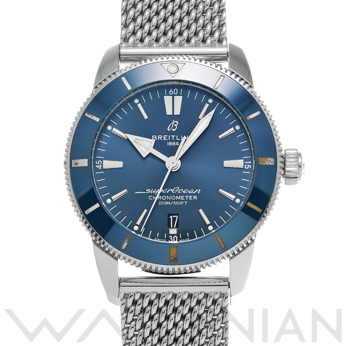 ブライトリング スーパーオーシャン ヘリテージ B20 オートマチック 44 AB2030161C1A1 ブルー メンズ 時計 【中古】【wristwatch】