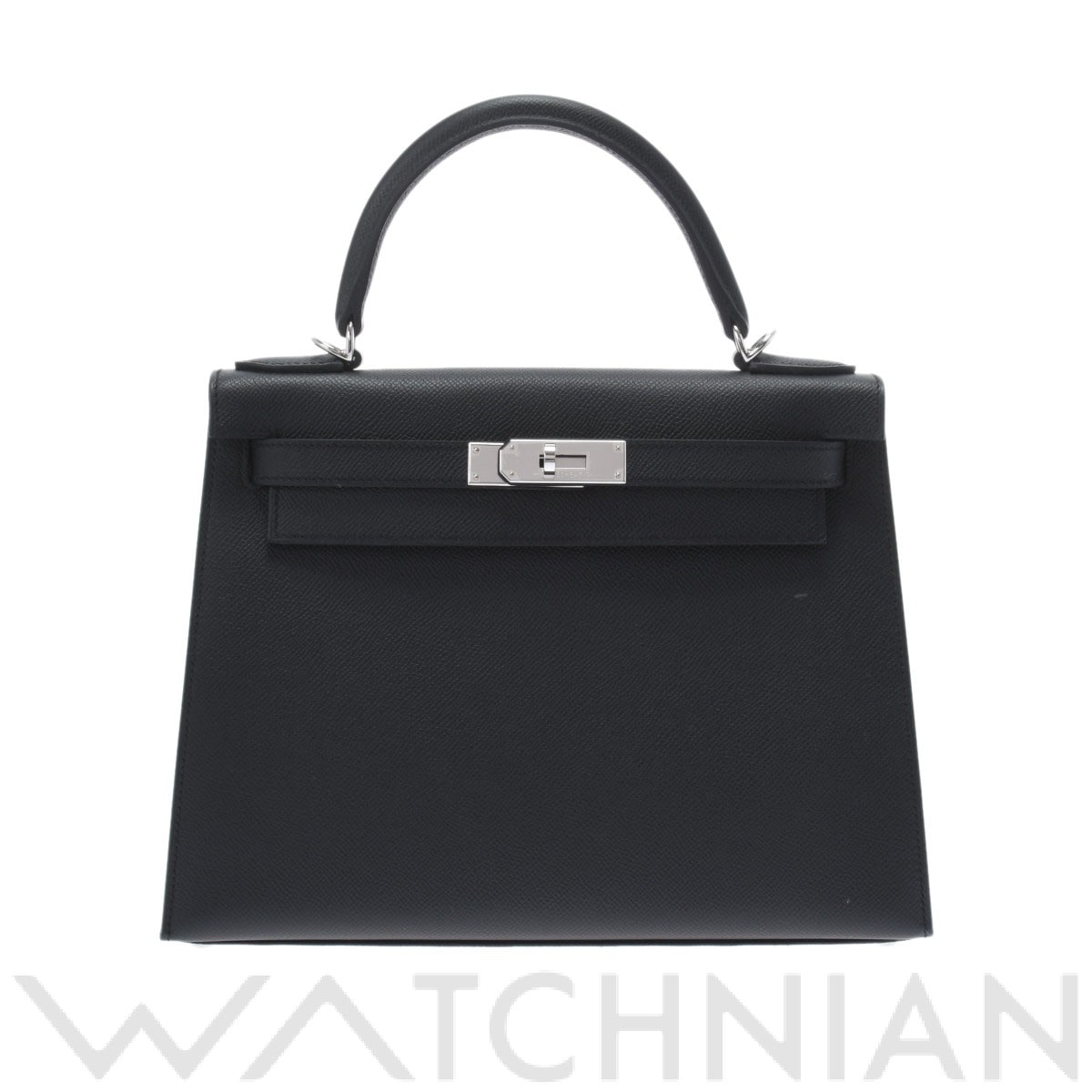 エルメス ケリー 28 外縫い ブラック/パラジウム金具 ヴォーエプソン レディース バッグ 【未使用】【bag】