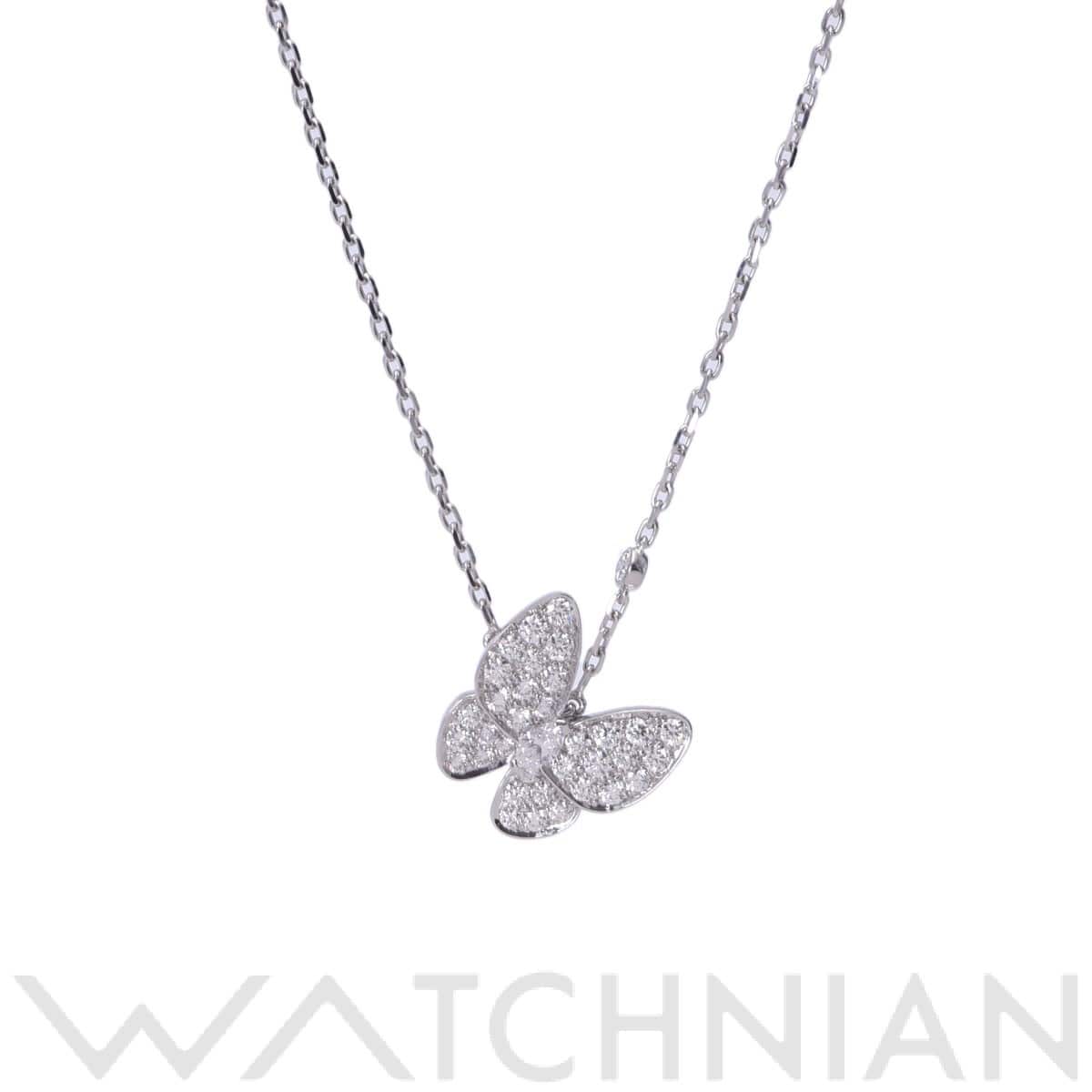 ヴァン クリーフ&アーペル ドゥパピヨン ネックレス シルバー VCARO3M400 K18ホワイトゴールド WG レディース ジュエリー 【中古】【jewelry】