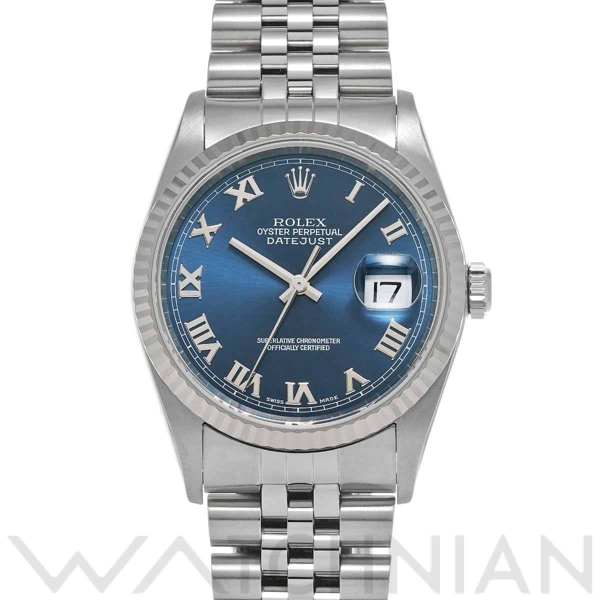 ロレックス デイトジャスト 16234 ブルー メンズ 時計 【中古】【wristwatch】