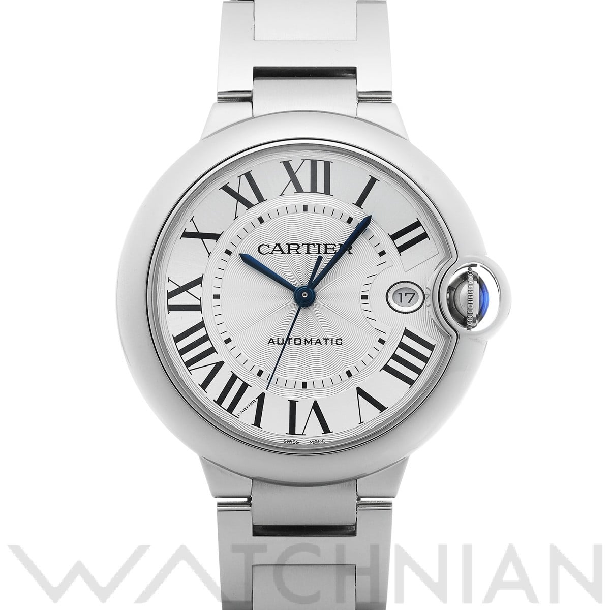 カルティエ バロンブルー ドゥ カルティエ 40mm WSBB0040 シルバー メンズ 時計 【中古】【wristwatch】