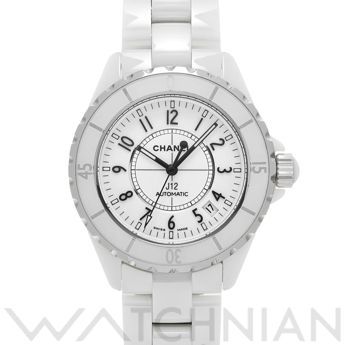 シャネル J12 38MM H0970 ホワイト メンズ 時計 【中古】【wristwatch】