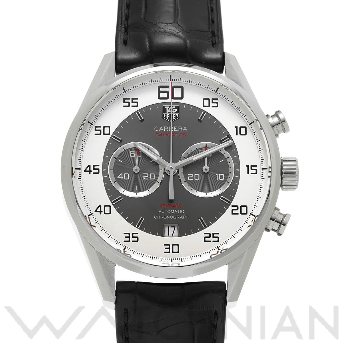 タグ ホイヤー カレラ キャリバー36 クロノグラフ フライバック CAR2B11.FC6235 グレー/シルバー メンズ 時計 【中古】【wristwatch】