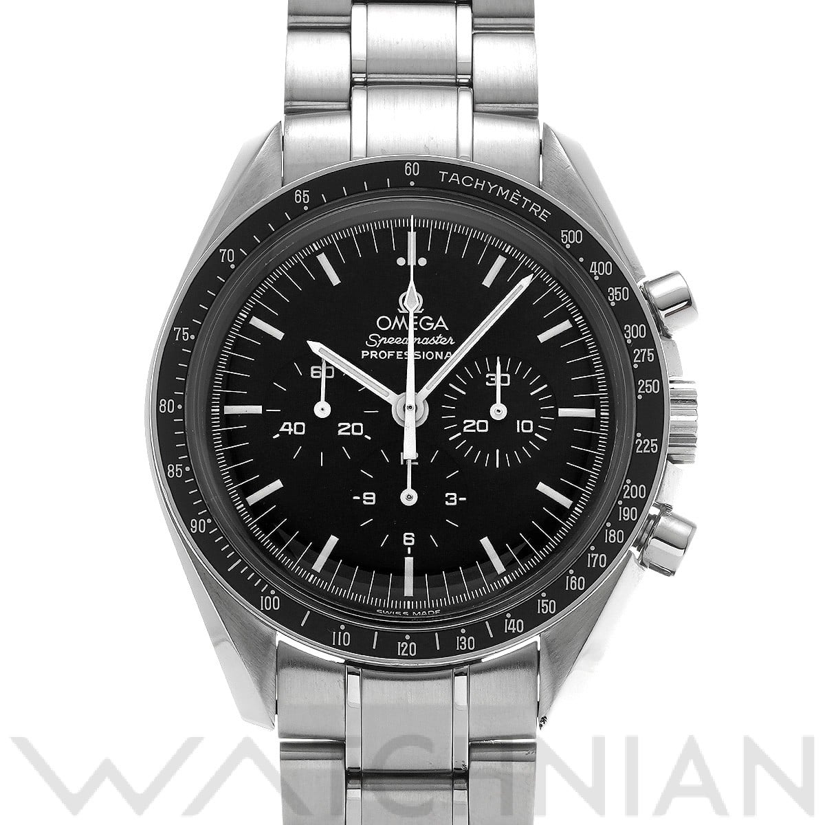 オメガ スピードマスター ムーンウォッチ プロフェッショナル アポロ17号 30th 3574.51 ブラック メンズ 時計 【中古】【wristwatch】