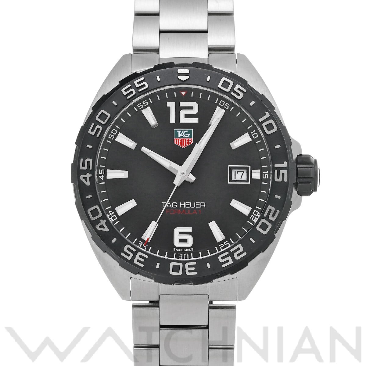 タグ ホイヤー フォーミュラ1 クォーツ WAZ1110.BA0875 ブラック メンズ 時計 【中古】【wristwatch】