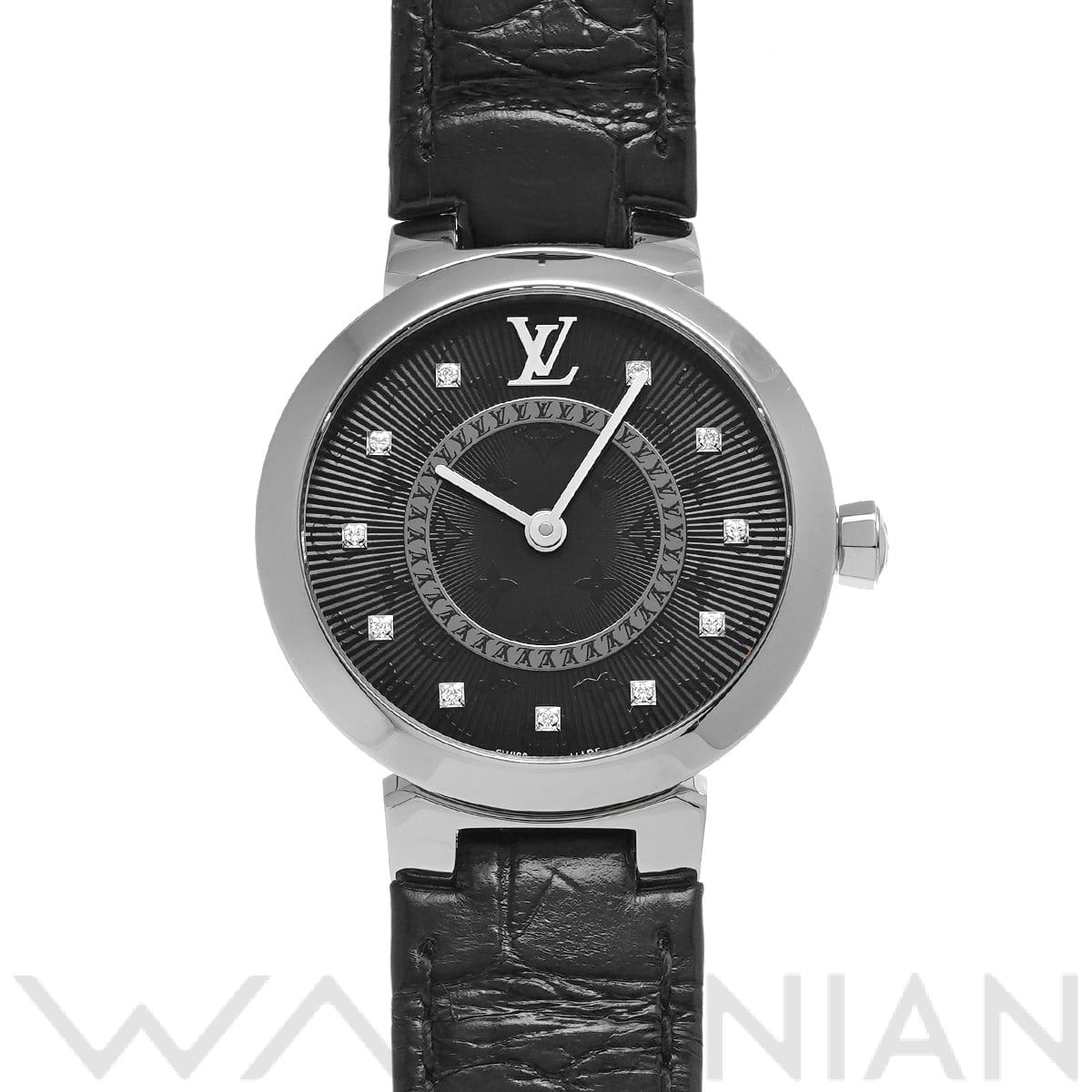 ルイ ヴィトン LOUIS VUITTON QA122Z ブラック メンズ 腕時計