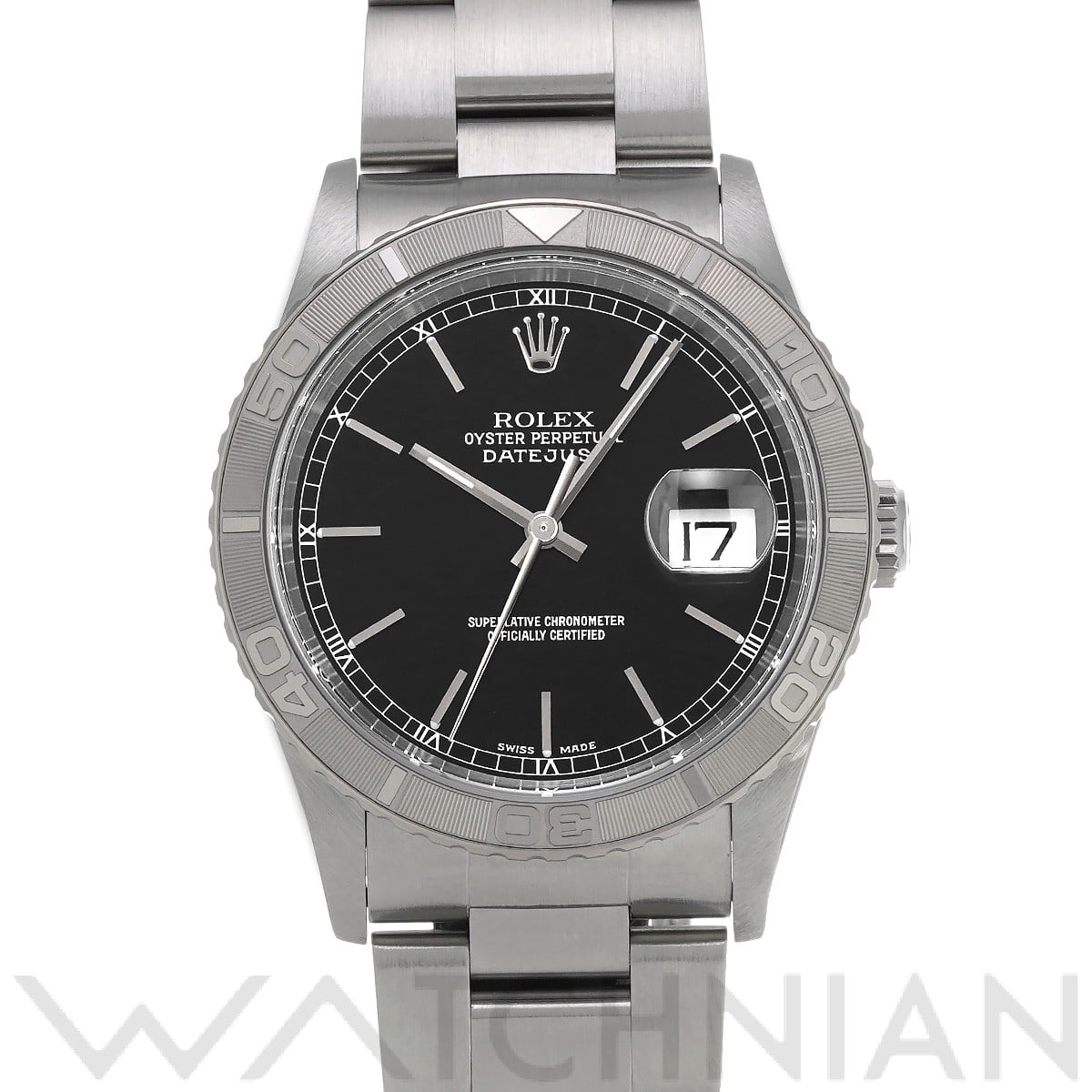 ロレックス デイトジャスト サンダーバード 16264 ブラック メンズ 時計 【中古】【wristwatch】