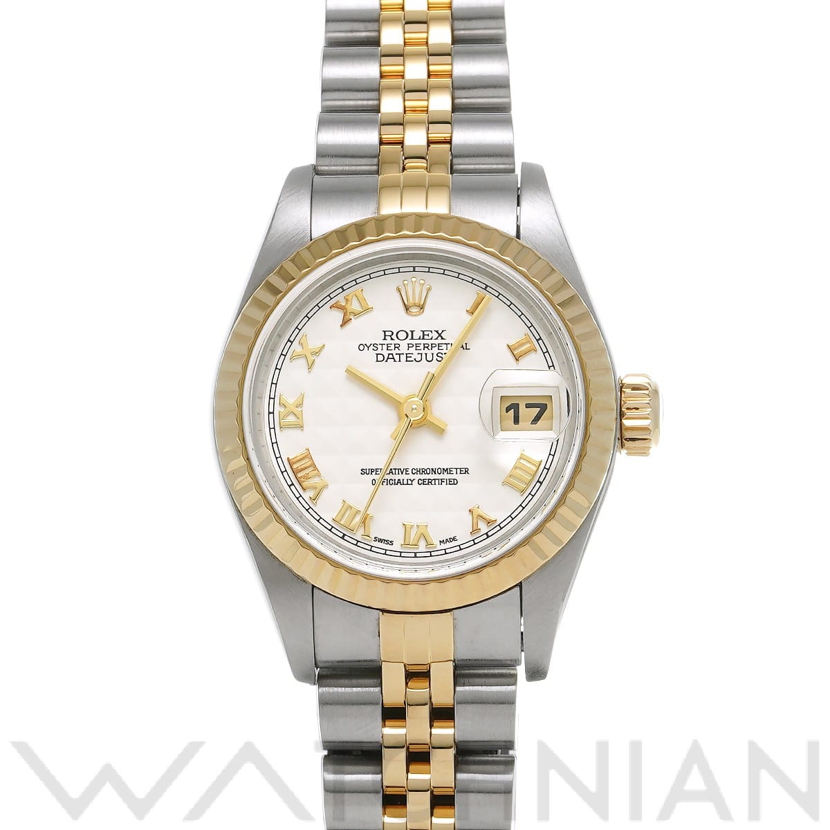 ロレックス デイトジャスト 79173 アイボリーピラミッド レディース 時計 【中古】【wristwatch】