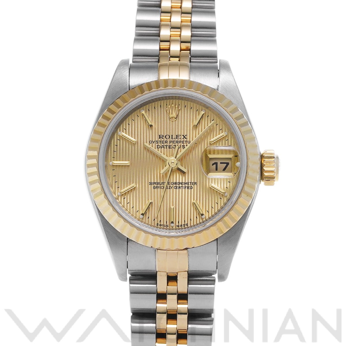 ロレックス デイトジャスト 79173 シャンパンタペストリー レディース 時計 【中古】【wristwatch】