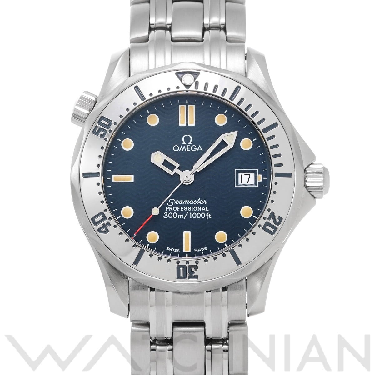 オメガ シーマスター 300 ミッドサイズ 2562.80 ブルー ユニセックス 時計 【中古】【wristwatch】