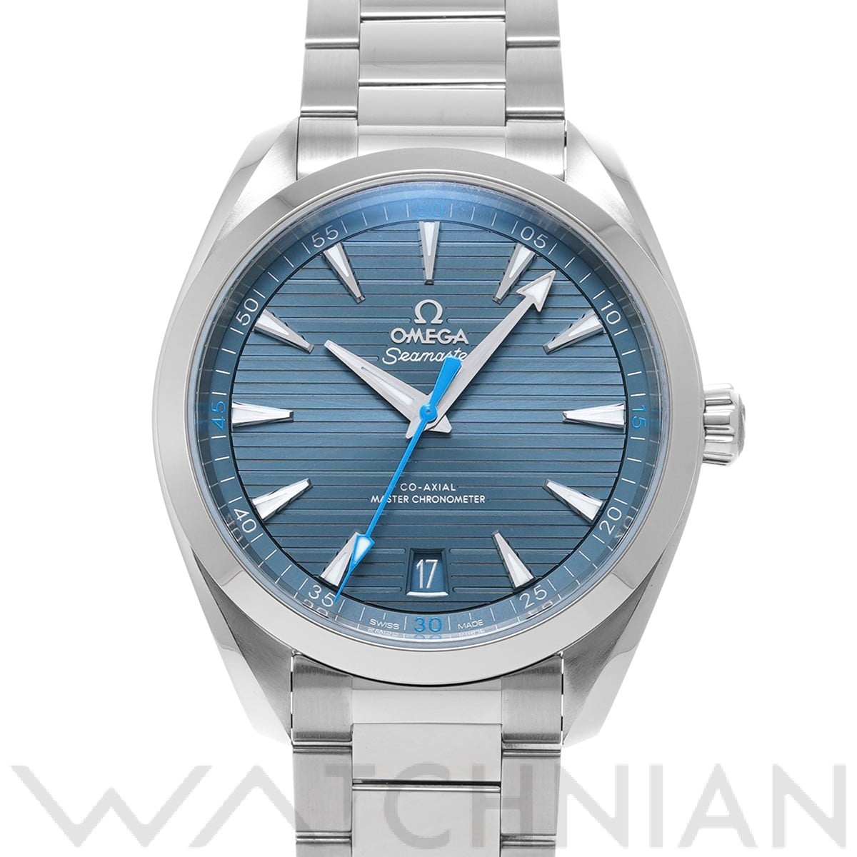 オメガ シーマスター アクアテラ コーアクシャル マスタークロノメーター 220.10.41.21.03.002 ブルー メンズ 時計 【中古】【wristwatch】