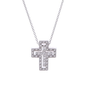 ダミアーニ ベルエポック ネックレス XXS シルバー K18ホワイトゴールド WG レディース ジュエリー 【中古】【jewelry】