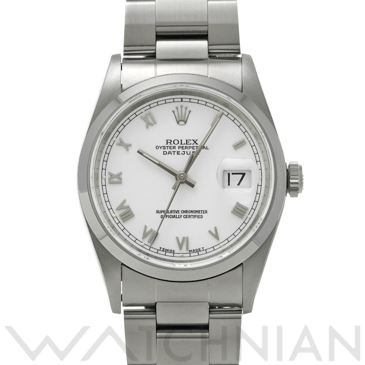 ロレックス デイトジャスト 16200 ホワイト メンズ 時計 【中古】【wristwatch】