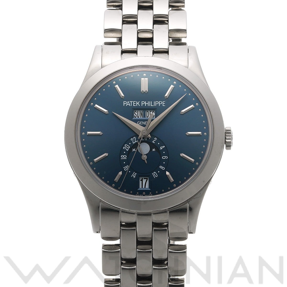 パテック フィリップ アニュアルカレンダー ムーンフェイズ 5396/1G-001 ブルー メンズ 時計 【中古】【wristwatch】