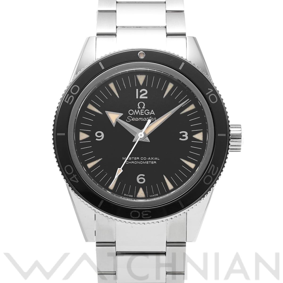 オメガ シーマスター 300 マスターコーアクシャル 233.30.41.21.01.001 ブラック メンズ 時計 【中古】【wristwatch】