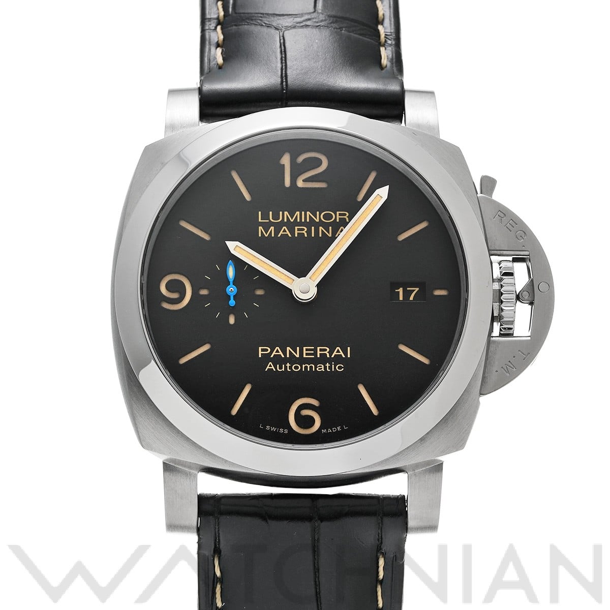 パネライ / PANERAI ルミノールマリーナ 1950 3デイズ アッチャイオ PAM01312 ブラック メンズ 時計 【中古】【wristwatch】